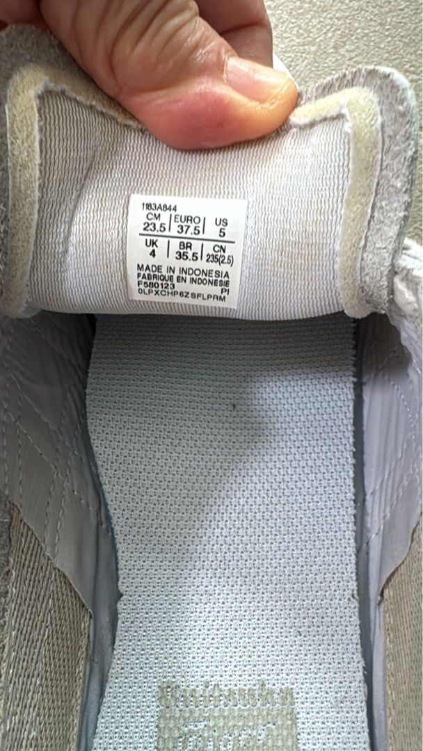 Onitsuka Tiger Mexico 66 White Leather Sneakers - Authentic (Category: Sneakers) located in Singapore. Submitted by blessingbabe (Listing ID 1441680971, Image 3). Description: - Classic Onitsuka Tiger Mexico 66 - Colour: White - Size: 23.5cm / EU 37.5 / UK 4 - Perfect for daily wear - wore 2-3times only Retail over $200plus.