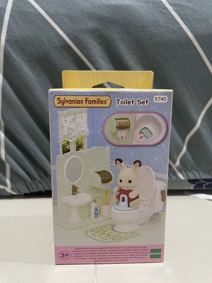 Original Sylvanian Families Toilet Set (Category: Kids Toys) located in Manila. Submitted by prelovedpicksph (Listing ID 1441676360, Image 1). Description: - in good condition, no flaws.
