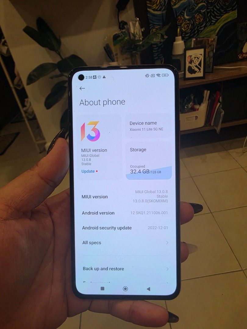 Pink Xiaomi 11 Lite 5G Phone (Category: Xiaomi) located in Taguig. Submitted by belle8816 (Listing ID 1441599595, Image 2). Description: - Pink Xiaomi 11 Lite 5G - 128GB storage - Slim and lightweight design - Available for meetups in BGC High Street.