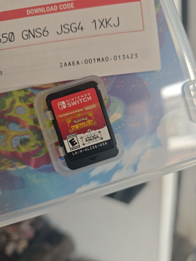 Pokemon Scarlet Nintendo Switch Game + DLC Code (Category: Nintendo) located in Taguig. Submitted by itsmeromcx (Listing ID 1441674580, Image 2). Description: Pokemon Scarlet for Nintendo Switch - USA Region - Includes game cartridge - The Hidden Treasures of Area Zero included - Embark on an adventure in the Paldea region! Location: Katuparan, Taguig 📍 MEETUP: WATERFUN C5 DELIVERY: LALAMOVE.