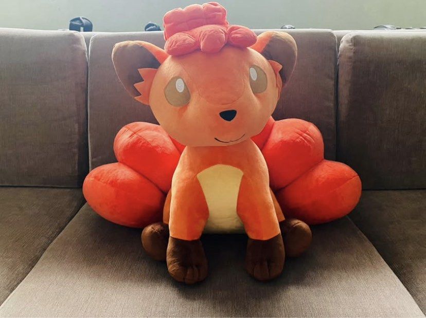BIG POKEMON PLUSH: Vulpix (15x20 inches) (Category: Plushies & Soft Toys) located in Muntinlupa City. Submitted by centralintel8 (Listing ID 1441684069, Image 2). Description: Like New; kept/displayed inside plastic right from purchase.