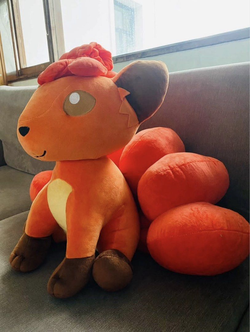 BIG POKEMON PLUSH: Vulpix (15x20 inches) (Category: Plushies & Soft Toys) located in Muntinlupa City. Submitted by centralintel8 (Listing ID 1441684069, Image 1). Description: Like New; kept/displayed inside plastic right from purchase.
