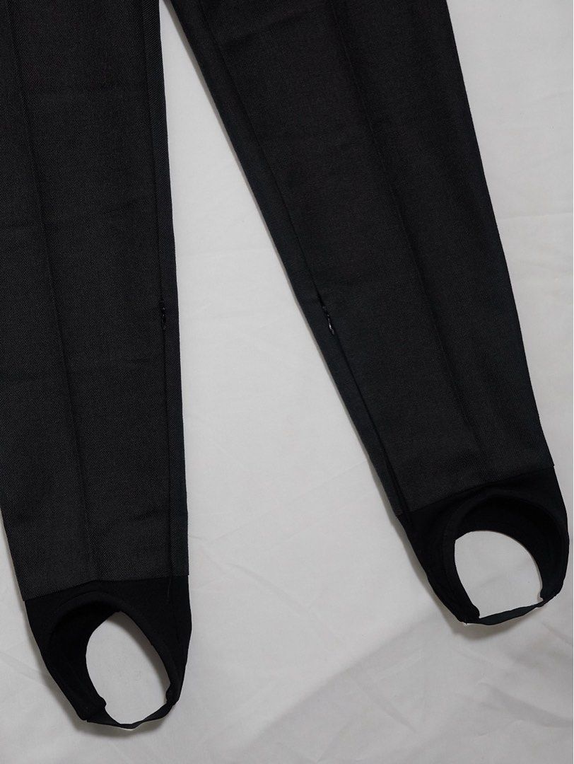 Prada AW07 Stirrup Herringbone Pants (Category: Trousers) located in Quezon City. Submitted by soourceph (Listing ID 1441757420, Image 3). Description: Austere tailoring and future-centric cuts. This herringbone twill stirrup is inspired by hiking pants with its zippered hem for easy leg access. Tailored fit with a classic five-pocket construction. This pair served as the uniform of the runway. inquiries and offers via DM on lG soourceph Size: 46