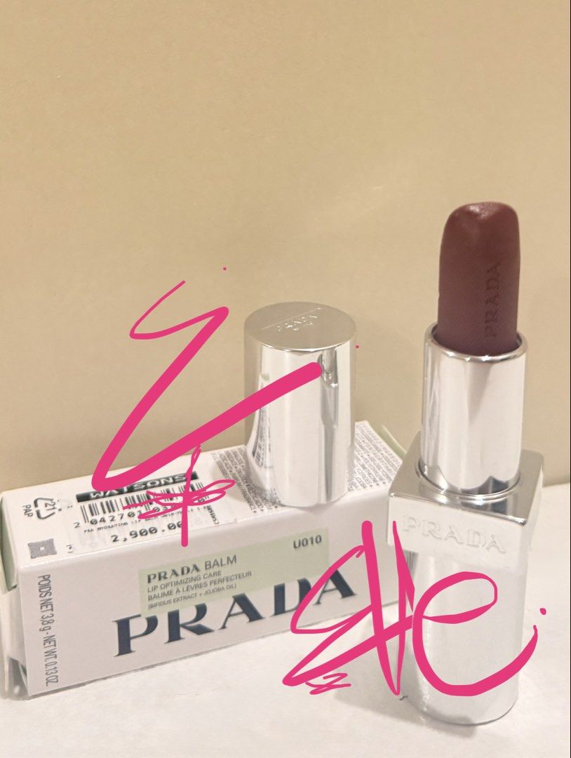 prada balm maple u010 lip optimizing care (used for swatch only) (Category: Makeup) located in Manila. Submitted by xbph_ (Listing ID 1441744554, Image 2). Description: wts lfb rush selling prada lip balm maple prada lip optimizing care balm u010 🛒 ₱2,000 (LAST PRICE) — bought for ₱2,900 — only used a few times to swatch, almost full — with box — refillable — ready to ship (loc. valenzuela, metro manila) rfs: decluttering / not using anymore 🧾 