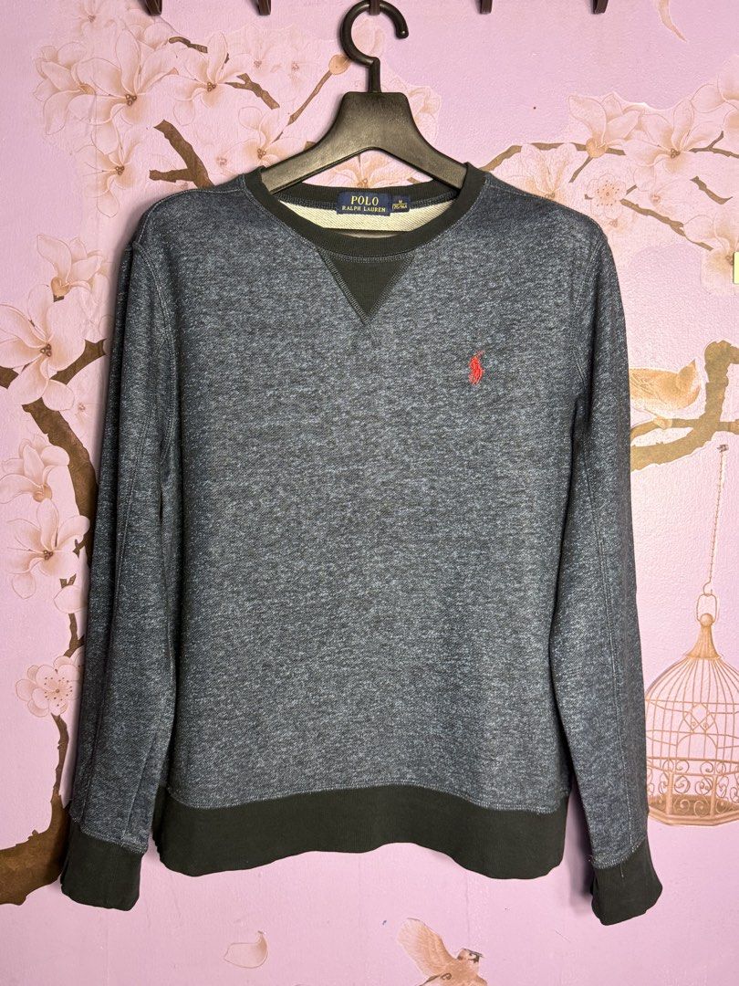 Ralph Lauren Crewneck Sweater (Category: Coats, Jackets and Outerwear) located in Manila. Submitted by plonlineclothing (Listing ID 1441679941, Image 2). Description: ✨ AVAILABLE ✨ Polo Ralph Lauren crew neck sweatshirt 📏 Measurements: M on tag • Width: 21 inches • Length: 25 inches Condition: Preloved, No issues. Color: Denim blue .