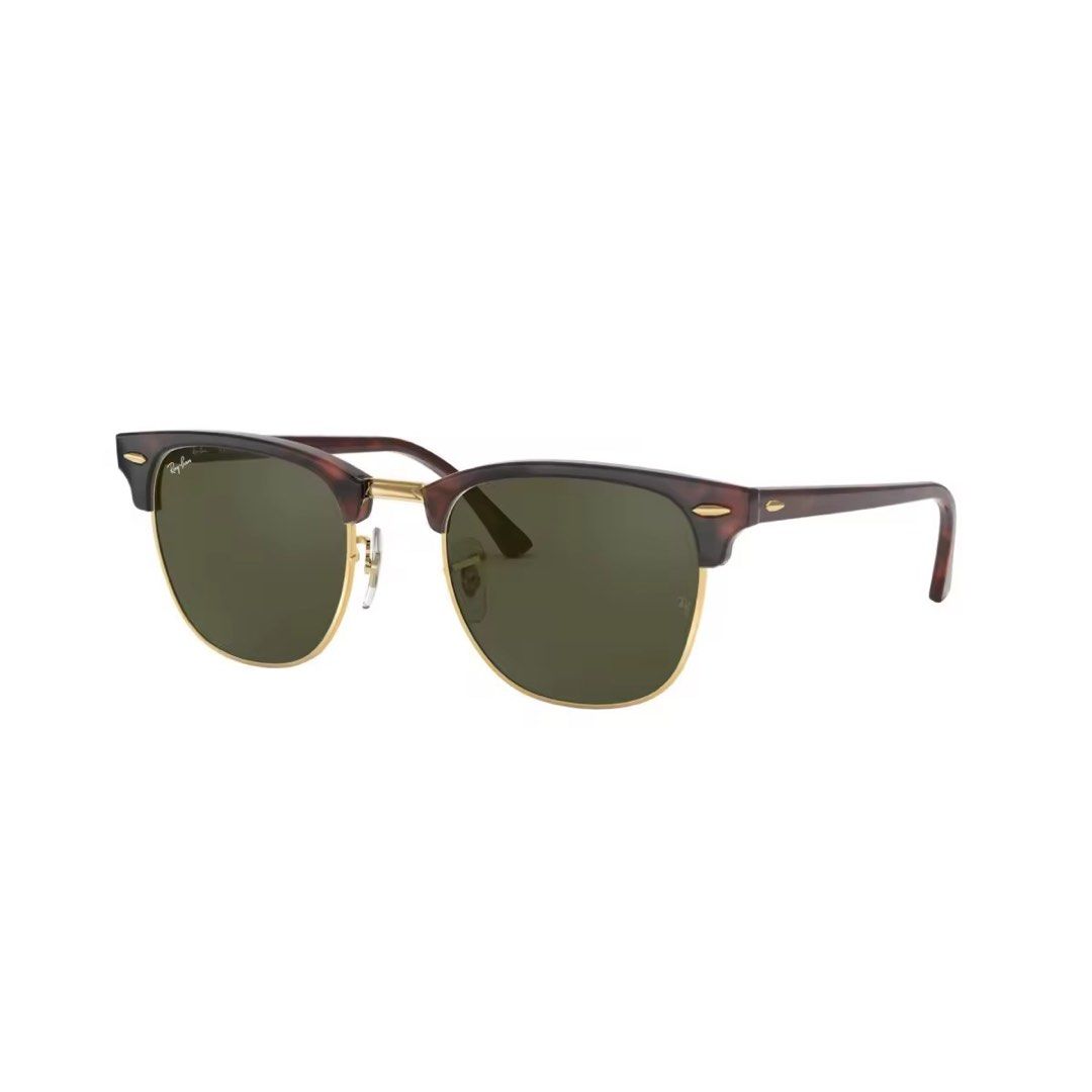 Ray-Ban Classic Clubmaster (Category: Sunglasses & Eyewear) located in Cavite. Submitted by chaidc (Listing ID 1433110610, Image 3). Description: One of Ray-Ban’s most iconic styles. Stylish and versatile—never goes out of trend. ✔️ Authentic Ray-Ban ✔️ Great condition ✔️ Comes with original case * RB3016 = Ray-Ban Clubmaster Classic * W0366 = Tortoise/Arista Gold frame with Green G-15 lenses * 51□21 = 51 mm lens width, 21 mm bridge.