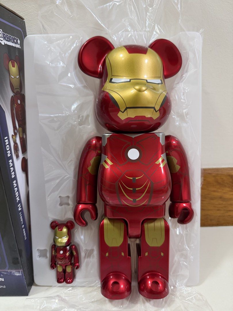 -READY STOCK- Iron Man Mark IV Infinity Saga Be@rbrick (Category: Vintage Collectibles) located in Singapore. Submitted by TBS__SG (Listing ID 1441724087, Image 2). Description: READY STOCK 💯 authentic else full refund 💯trustable seller Iron man mark IV infinity saga 100% & 400% be@rbrick Size available: 100% & 400% Popular designs and colourway Our price - $250.