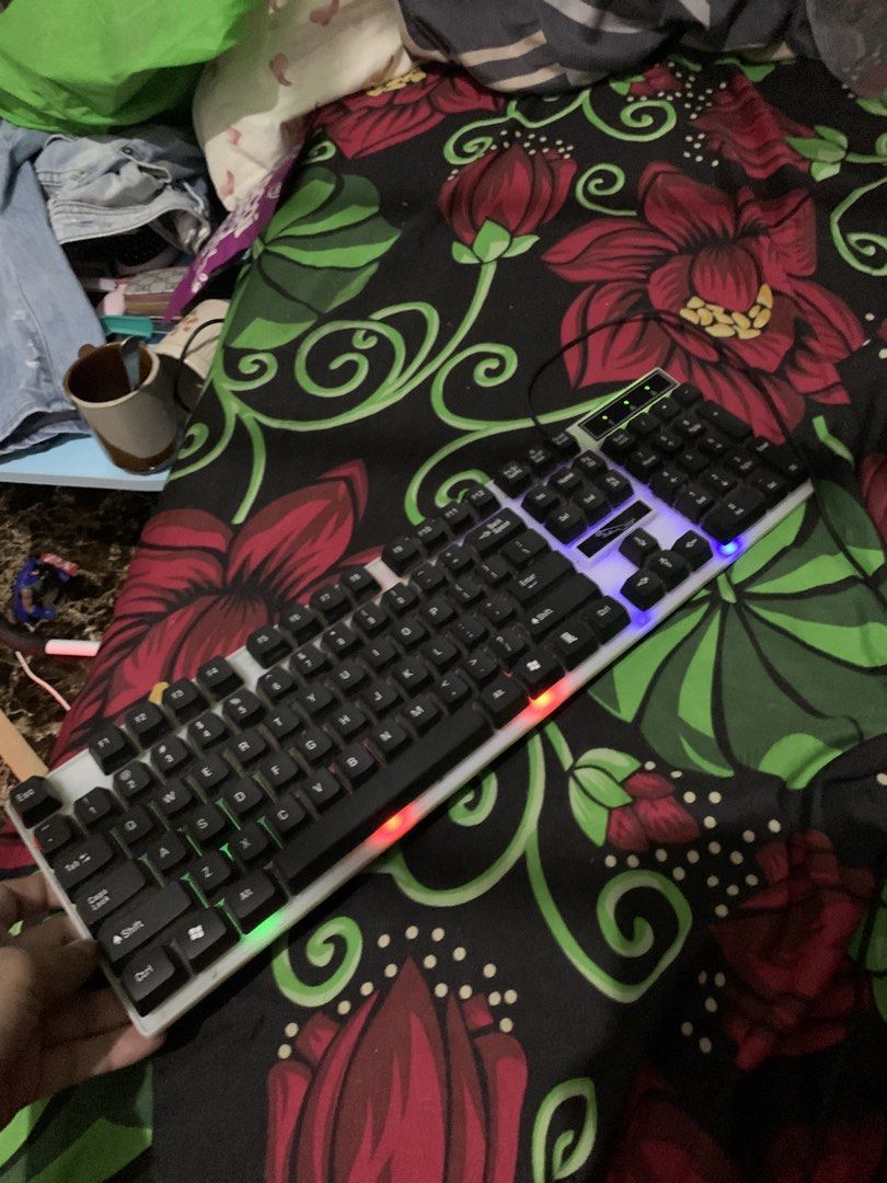 RGB Gaming Keyboard | Full-Size Wired USB | Fully Working | Clean (Category: Computer Keyboard) located in San Juan, La Union. Submitted by declutteringog7 (Listing ID 1441696800, Image 1). Description: ✅ Item Identification Wired RGB Gaming Keyboard | Full-Size | USB • Features: ✅ Colorful LED/RGB backlight ✅ All keys work perfectly ✅ Standard full-size layout ✅ Long durable cable ✅ Plug & play • Condition: ✅ Clean ✅ No damage ✅ 100% fully worki