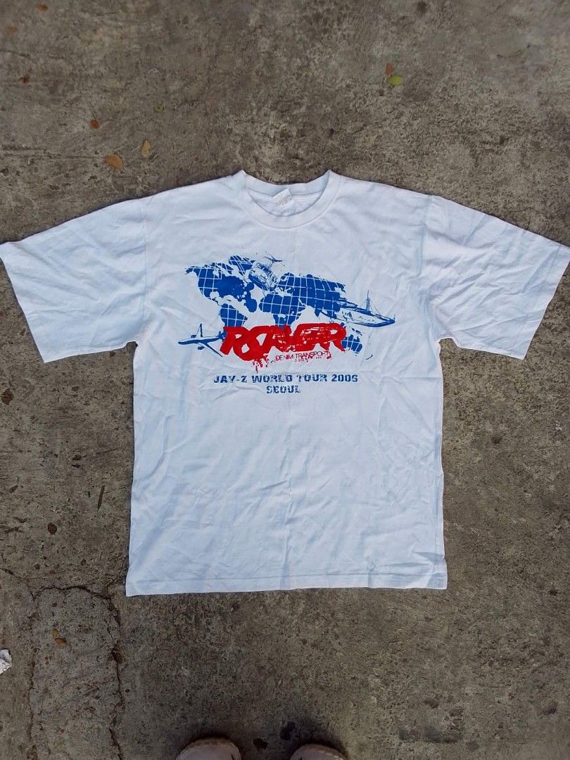 Roca wear Jay-z World Tour (Category: Tshirts & Polo Shirts ) located in Cebu City. Submitted by dexterjam (Listing ID 1441752115, Image 1). Description: Excellent Condition Size Medium fits XL 24x28 No crackprints No issue.