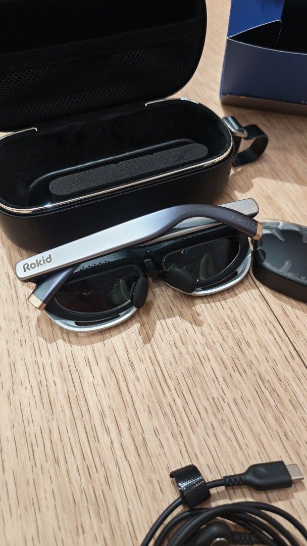 Rokid Max 2 AR Glasses Full Box - Silver (Category: Virtual Reality) located in Singapore. Submitted by s.market (Listing ID 1441668577, Image 3). Description: Rokid Max 2 AR Glasses — Lightly Used, Complete in Box Up for sale is a lightly used pair of Rokid Max 2 AR glasses in excellent condition. These have seen minimal use and show no signs of wear. Comes complete with the original box and all included accessories, so the next owner gets every