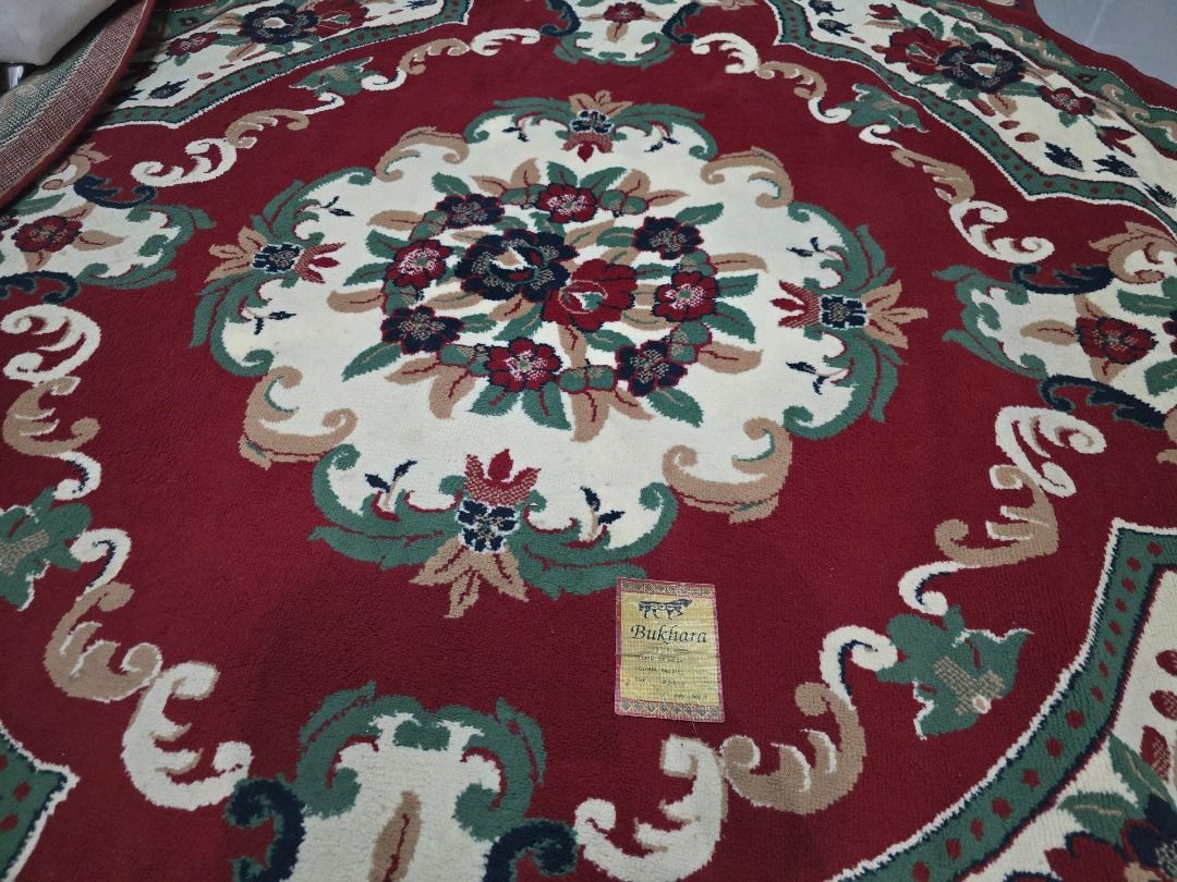 Round Carpet / Rug - Bukhara 240cm (Category: Carpets, Mats & Flooring) located in San Pedro. Submitted by sanpedrohouse (Listing ID 1441713347, Image 3). Description: Quite hard to find round carpet for 6 -8 seater round dining table or lounge area. In very good condition and it surely add a classic touch and elegance to any room. Owner resides overseas so rarely been step on. House has been sold so please check on my other listing. - Round Bukh