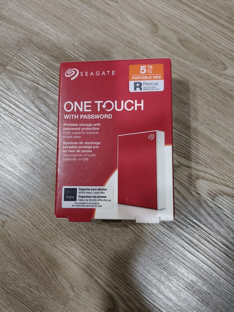 Seagate One Touch with Password 5TB Portable HDD