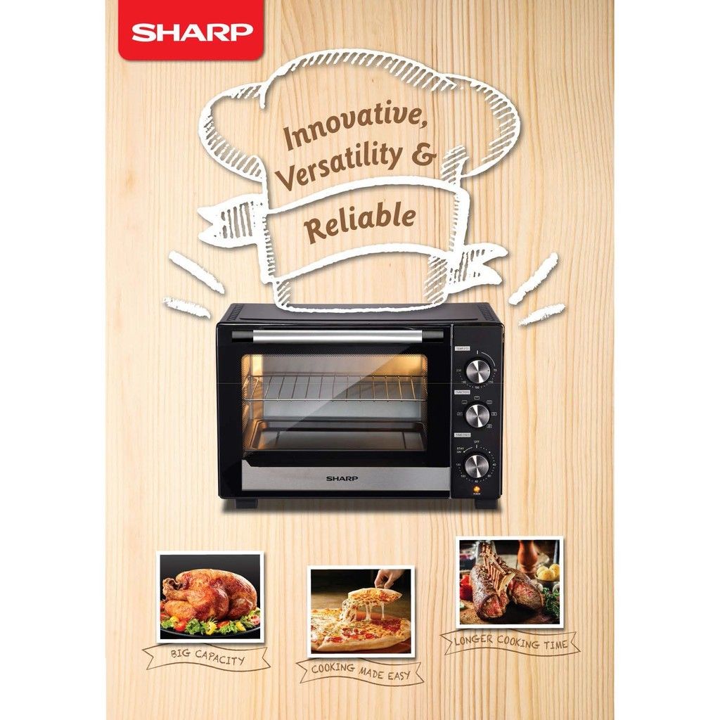 SHARP Electric Oven EU-259RTF-BK 25 Liters (Category: Ovens & Toasters) located in Manila. Submitted by biaman (Listing ID 1441696235, Image 2). Description: - Sharp Electric Oven EU-259RTF-BK - 25-liter capacity - Ideal for baking, toasting, grilling, and roasting - Versatile and perfect for your kitchen needs.