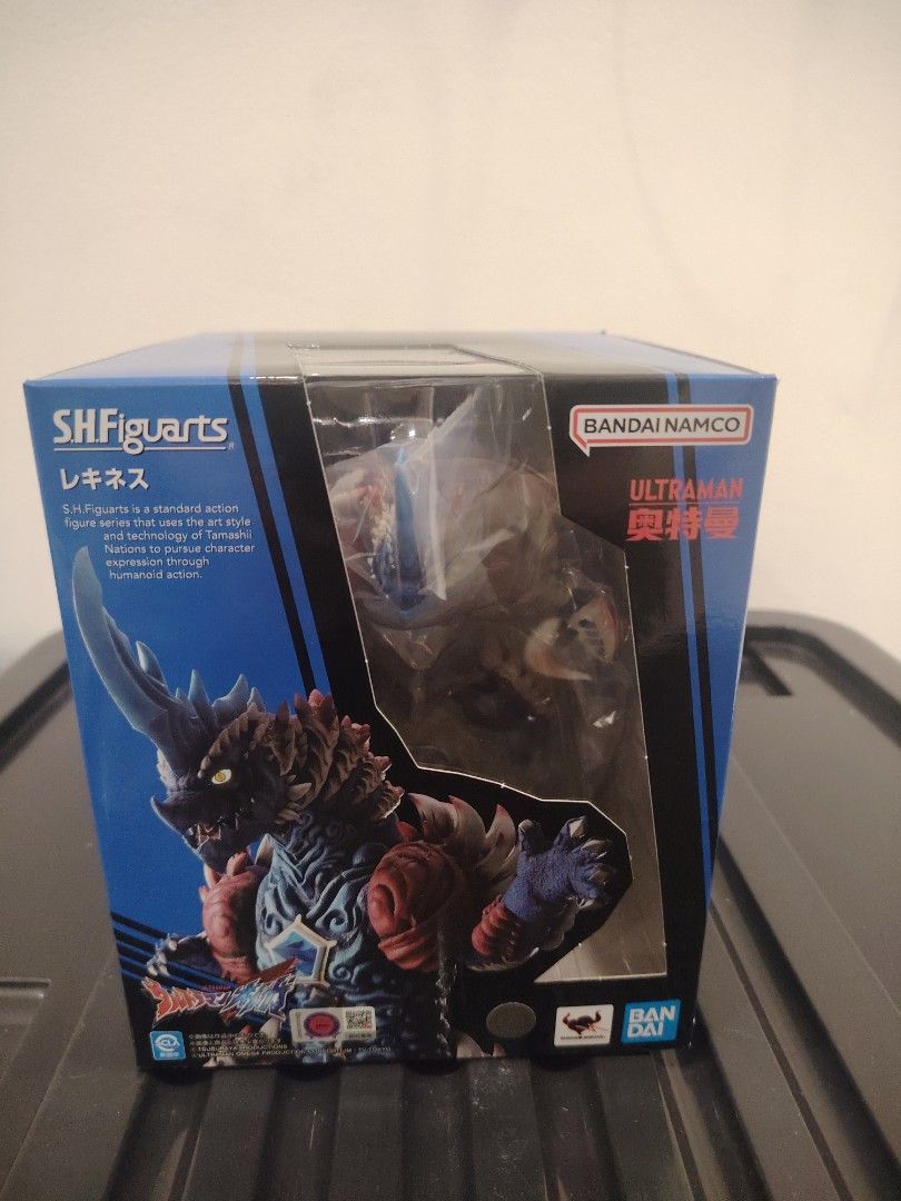 SHF Rekiness Ultraman Omega Tamashi Nation (Category: Toy Figures) located in Singapore. Submitted by i5ccs (Listing ID 1441709993, Image 1). Description: - Bandai Tamashii Nations SHFiguarts Ultraman Monster Figure - Model: Rekines - Detailed collectible from the Ultraman series - Clear box packaging showing the figure - Ideal for any Ultraman fan's collection.