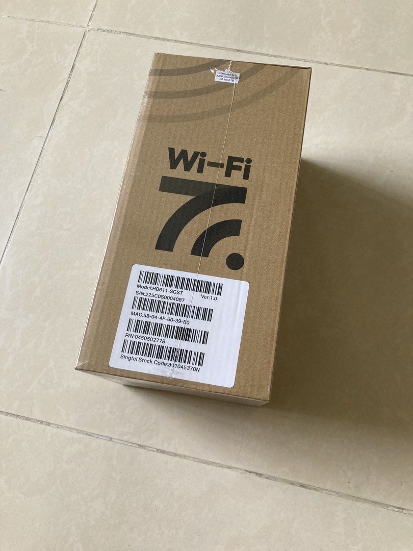 Singtel TP-Link WiFi 7 Router HB611-SGST472221233678264324