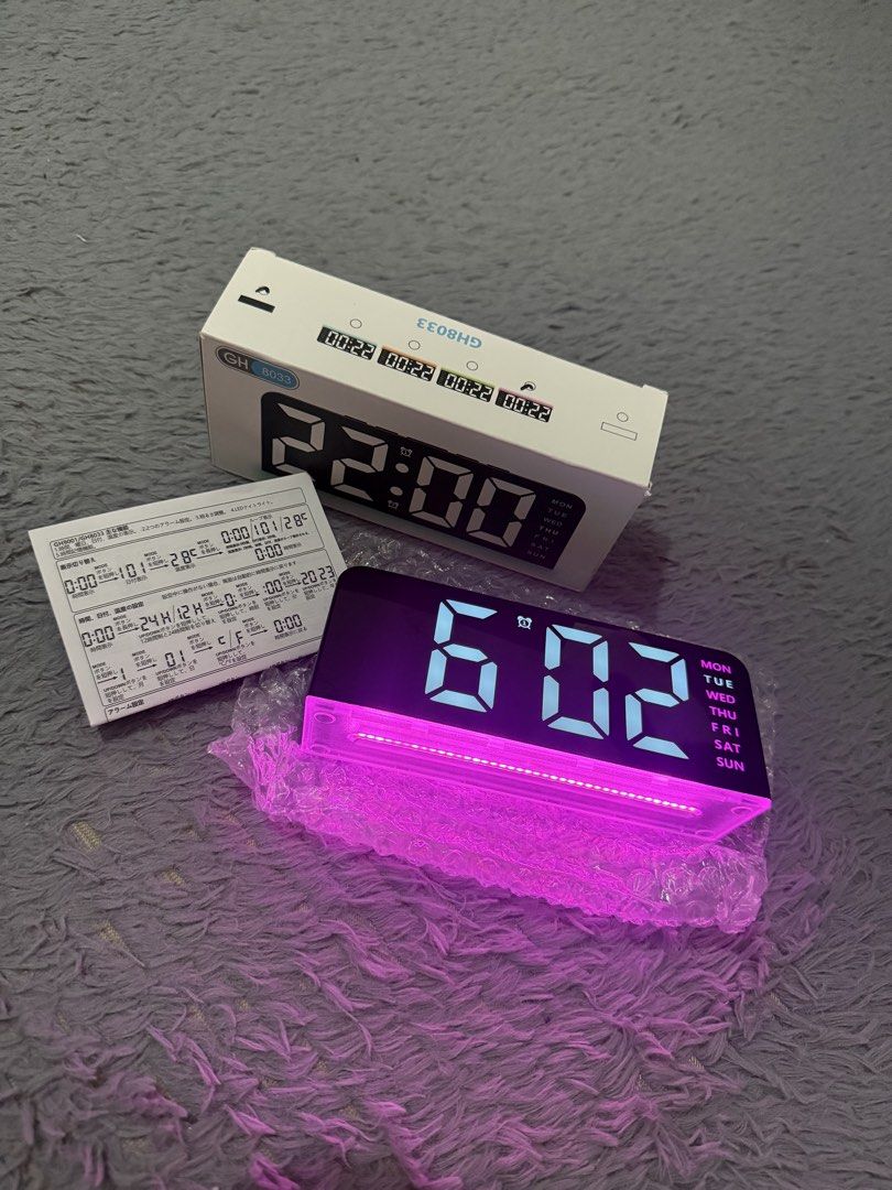 Smart Camera, Digital Clock, Mini Speaker, Heatsink (Category: Soundbars, Speakers & Amplifiers) located in Manila. Submitted by aimas05 (Listing ID 1441637286, Image 3). Description: - Smart Camera with Night Vision (new) - Digital Alarm Clock with LED Display & Pink Ambient Light (new) - Mini Bluetooth Speaker - Tube of Heatsink Compound (new) - Wi-Fi Adapter (new) - Various Cables (new) All items are in original packaging or appear unused. tak