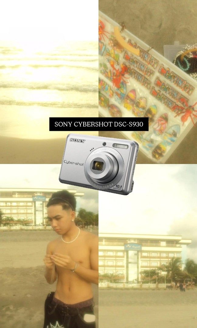 Sony Cybershot Dsc-S930 Digital Camera Digicam (Category: Cameras) located in Manila. Submitted by jade_snap (Listing ID 1441621207, Image 1). Description: ✧⁠*⁠。SONY CYBERSHOT DSC-S930 ♡ ₱ 3,999 ৩ৎ specs - 10.1 MP - 3x optical zoom ৩ৎ issue: hairline (doesn't affect the output and functionality) hazy ৩ৎ Inclusions: curated box, battery, sd card, charger, beaded strap, camera strap, camera pouch, silica gel, microfiber cloth, lens cleaning pads, s