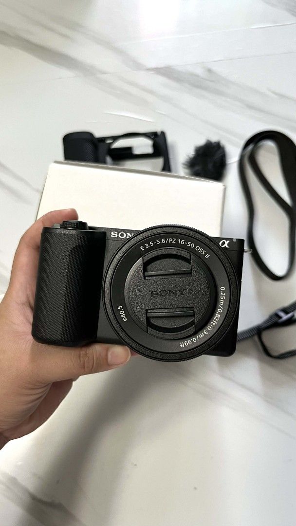 Sony ZV-E10 Mark II Mirrorless Camera with Kit Lens (Category: Cameras) located in Quezon City. Submitted by ndats (Listing ID 1441628332, Image 1). Description: FOR SALE: Sony ZV-E10 Mark II ✅ Body + 16–50mm Power Zoom Lens (SELP1650) ✅ Bought January 2026 ✅ With warranty ✅ Complete with box and inclusions ✅ Free camera case 💰 Bought for: ₱66,000 💰 Selling for: ₱60,000 Well-maintained and in excellent condition. Still slightly nego.