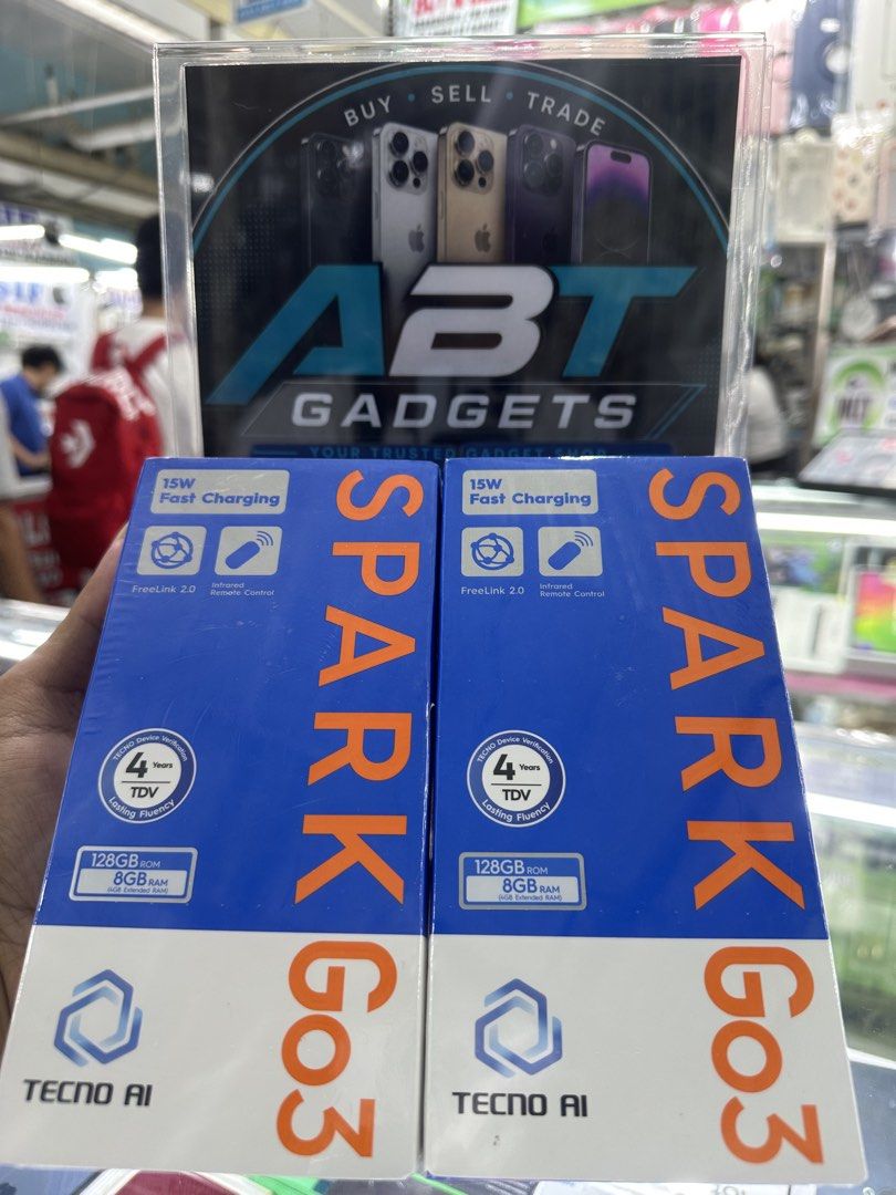 SPARK GO 3 4/128GB (Category: Android Others) located in San Juan City. Submitted by ABTGadgets (Listing ID 1441672638, Image 1). Description: 📱 TECNO SPARK GO 3 4GB/128GB 💰 Selling Price: ₱5,500 ✅ Brand New ✅ Sealed ✅ Openline ✅ 1 Year Warranty 📍 Store Location: Greenhills Mall 2nd Floor Phone Area Stall: XE-12 🔄 Open for Swap sa Lower Unit + Cash 🚚 Delivery Options Available ✅ Same Day Delivery within Metro Manila • Delivery fee (SF) will 