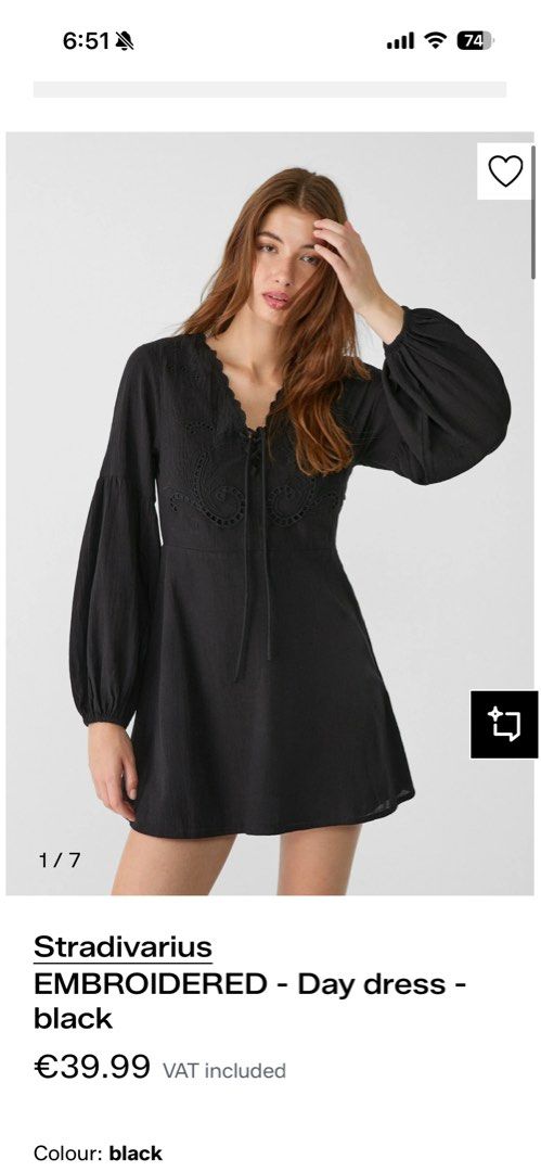 Stradivarius Black Dress (Category: Dresses) located in Makati City. Submitted by ssofiasellss (Listing ID 1441756380, Image 1). Description: Used once only Size M No flaws Can pass as brand new .