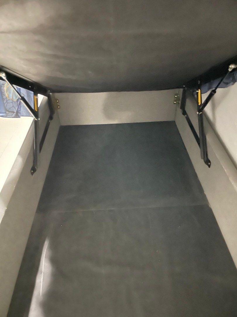 Super Single Bed Frame & Mattress (Category: Bed Frames & Mattresses) located in Singapore. Submitted by nuk0_ (Listing ID 1441739756, Image 2). Description: - Self collect only - Super Single bed frame - Super Single mattress - Mattress: 8 inch, 107 cm x 190 cm - Frame: 14 inch.