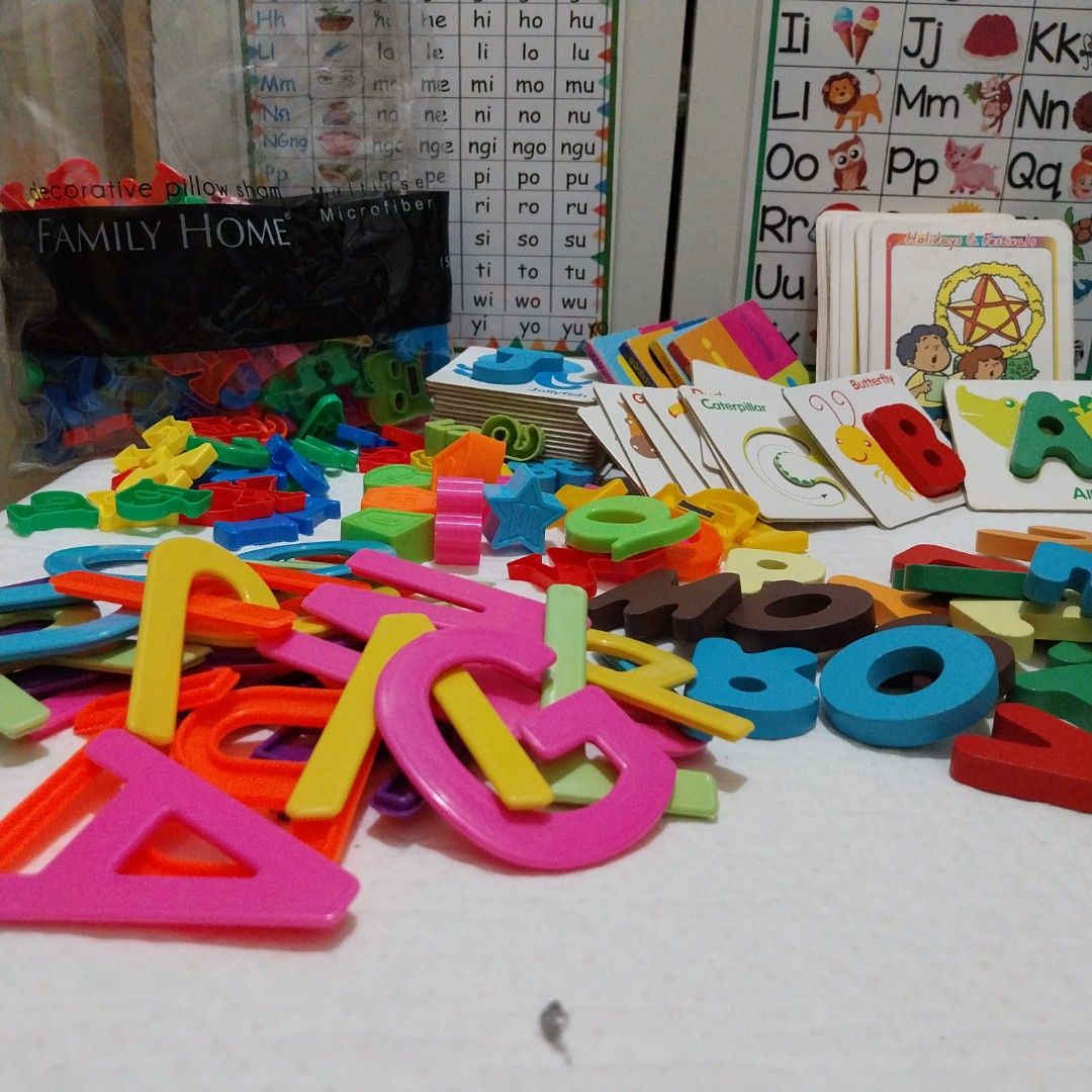 Take all Assorted Alphabet Number Flash Cards Sets (Category: Educational & Learning Toys) located in Caloocan City. Submitted by mariecarlaph (Listing ID 1441722361, Image 2). Description: Wyiswyg. Mixed, various sets of alphanumeric pieces. Magnets mostly removed. Wooden letters with cards, letter C missing..