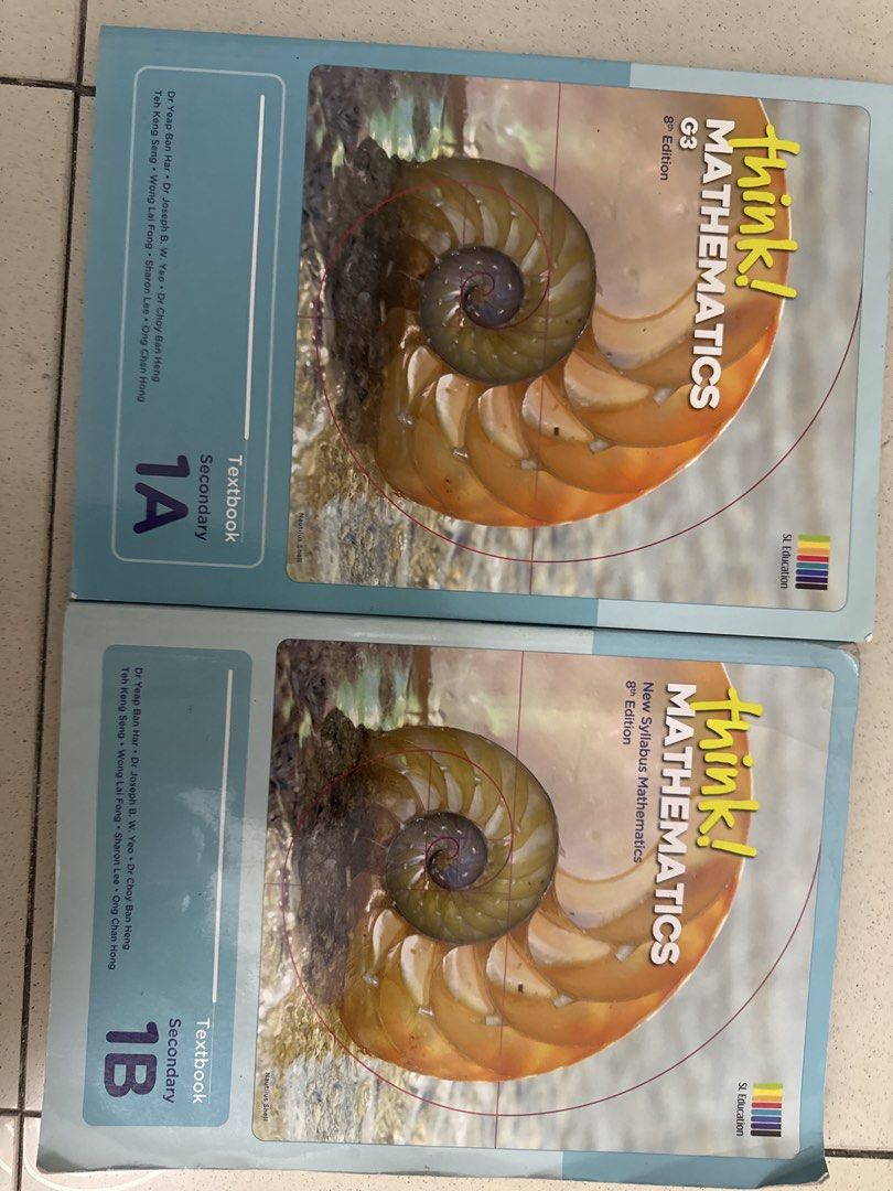 Think! Mathematics Secondary 1A & 1B Textbooks (Category: Textbooks) located in Manila. Submitted by ghieuy (Listing ID 1441766885, Image 1). Description: - Think! Mathematics Secondary 1A & 1B Textbooks - New Syllabus Mathematics Edition - Ideal for students following the Singapore curriculum - Covers G3 topics.
