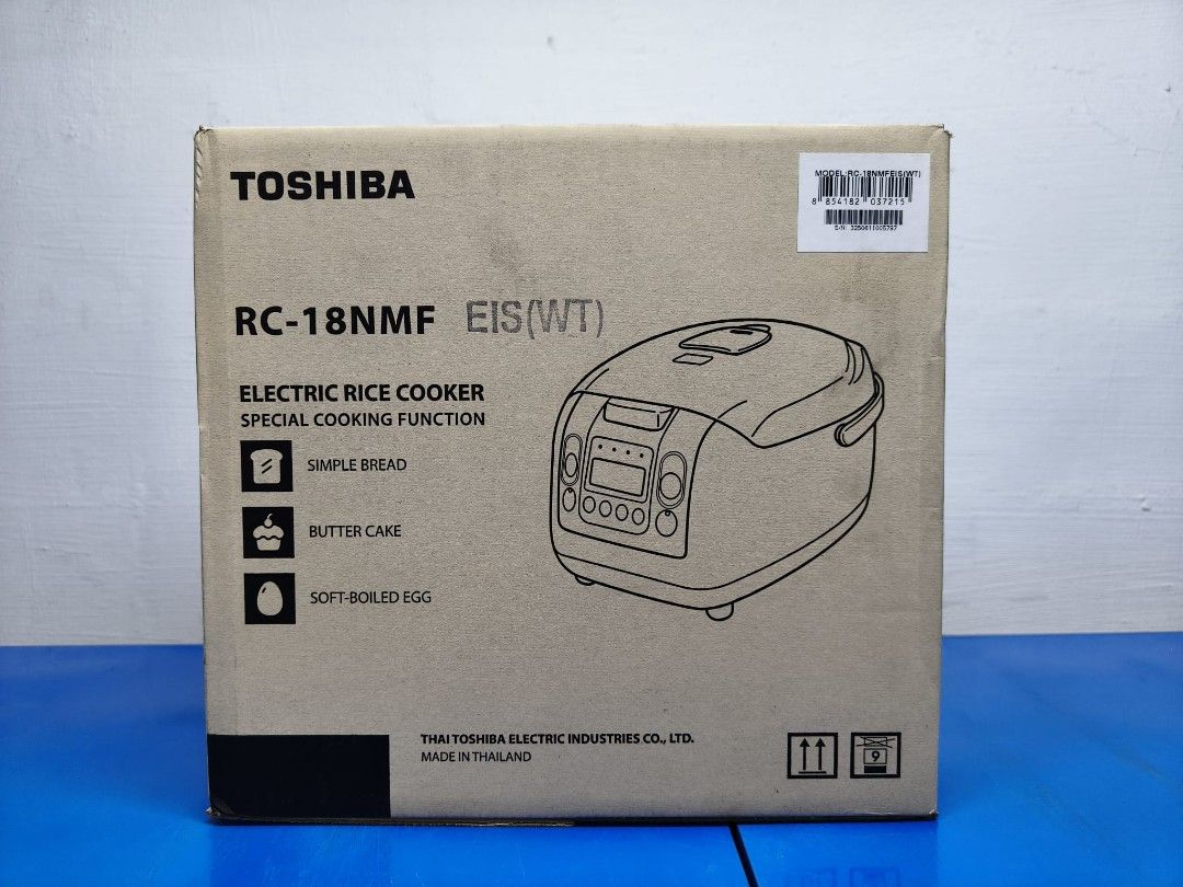 TOSHIBA 1.8L RICE COOKER Model: RC18NMFEIS Display Set Selling $110 Delivery $10 One Week warranty PLEASE TAKE NOTE ALL OUR DISPLAY SET MIGHT COME WITH SLIGHT DENTED OR SCRATCHES (Category: Cookers) located in Singapore. Submitted by defuture.jim (Listing ID 1441708851, Image 2). Description: TOSHIBA 1.8L RICE COOKER Model: RC18NMFEIS Display Set Selling $110 Delivery $10 One Week warranty PLEASE TAKE NOTE ALL OUR DISPLAY SET MIGHT COME WITH SLIG
