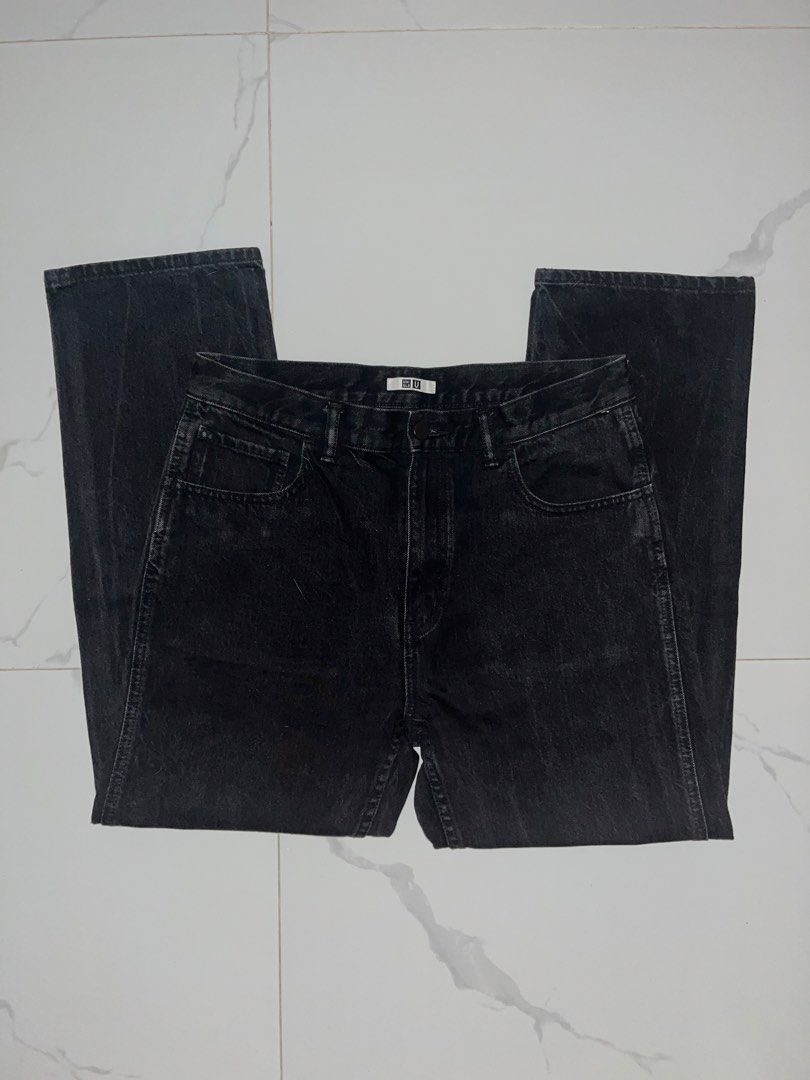 Uniqlo U Black Denim Jeans (Category: Jeans) located in Taguig. Submitted by vnce. (Listing ID 1441692585, Image 3). Description: Rfs: Decluttering Details are in the photos. Colors may vary due to lighting. MOP: Maya & BPI +sf Negotiable Dimes: - Width - 16 - Inseam - 27 - Outseam - 38.5 - Hem - 8.