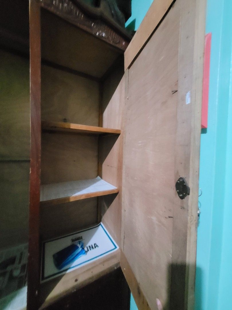 Vintage 20yr old Cabinet (Category: Shelves, Cabinets & Racks) located in Calasiao. Submitted by mariafaye03137 (Listing ID 1441635861, Image 3). Description: Pm for more photos, this was my lolo's cabinet pa back in 2002. Pick up only. Nego.