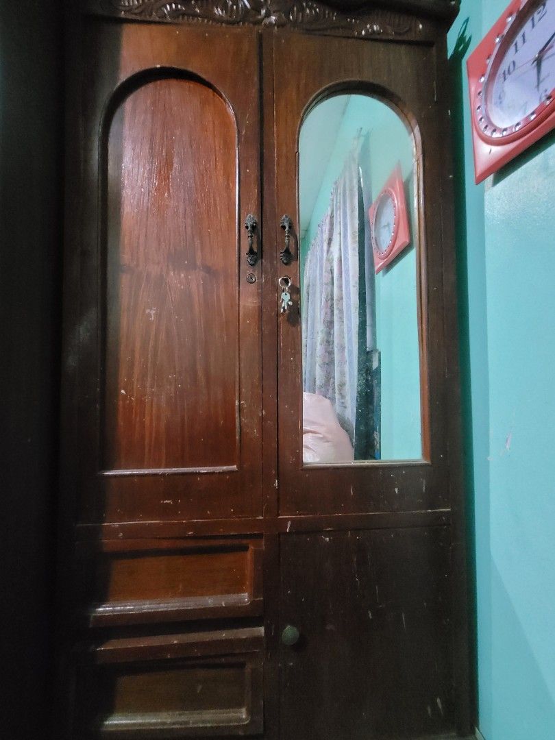 Vintage 20yr old Cabinet (Category: Shelves, Cabinets & Racks) located in Calasiao. Submitted by mariafaye03137 (Listing ID 1441635861, Image 1). Description: Pm for more photos, this was my lolo's cabinet pa back in 2002. Pick up only. Nego.