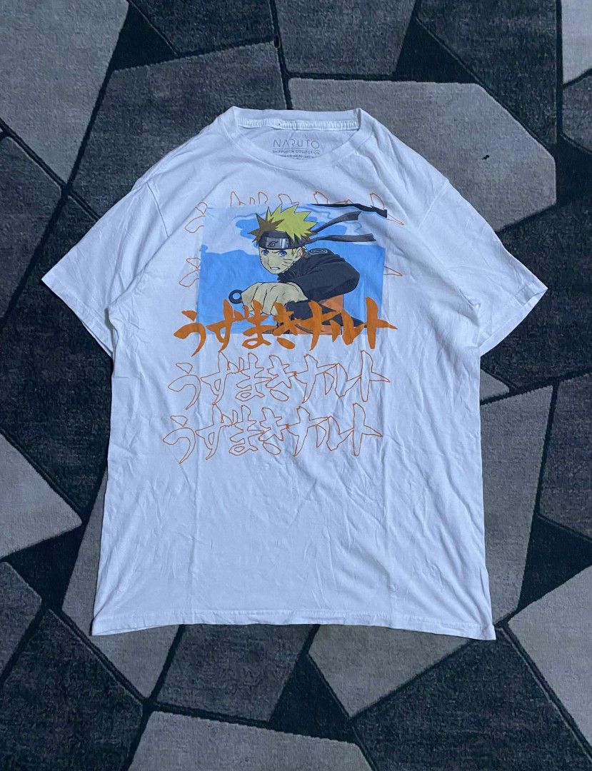 VINTAGE NARUTO T-SHIRT (Category: Tshirts & Polo Shirts ) located in Taguig. Submitted by _john.patrick (Listing ID 1441721138, Image 1). Description: VINTAGE NARUTO T-SHIRT DATED (2002) MEDIUM ON TAG WIDTH 19 LENGTH 26.5 GOOD CONDITION.