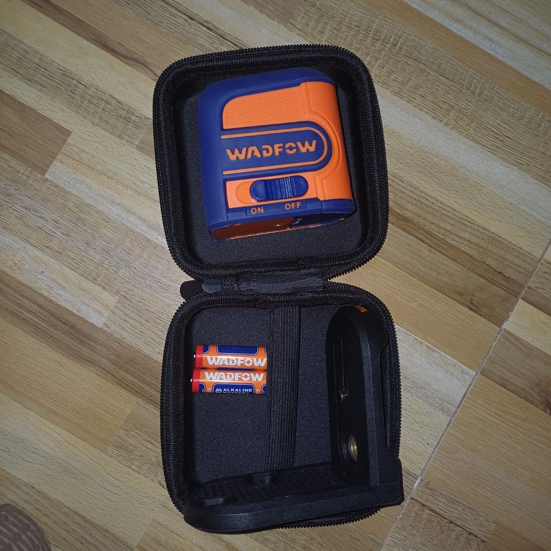 WADFOW Self-Leveling Line Laser 0-30m with Case & Batteries (Category: Construction Tools & Equipment) located in Manila. Submitted by cremebrulee_29 (Listing ID 1441731811, Image 1). Description: - WADFOW Self-Leveling Line Laser - Measures up to 30 meters - Ideal for DIY projects and professional use - Simple and easy to operate - Comes with original protective case - Includes two AAA batteries orig price: 2,625.