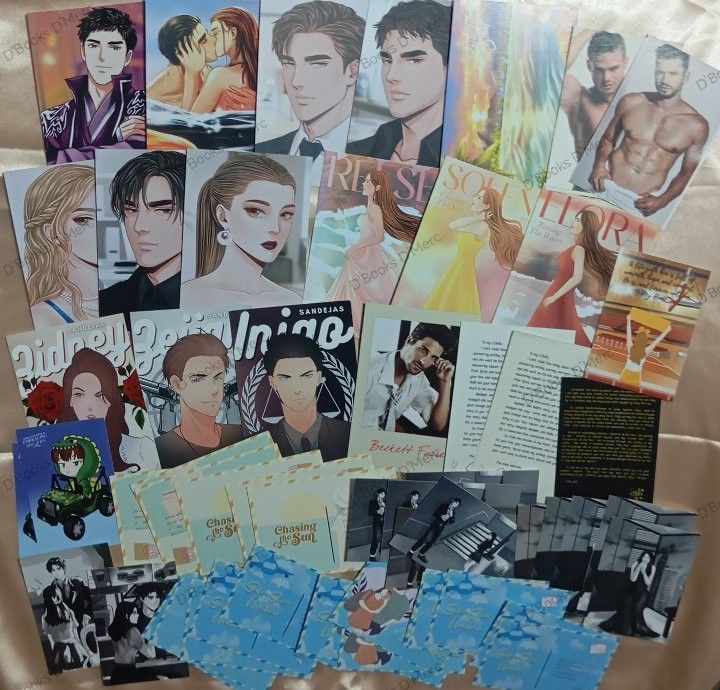 Wattpad Merch (Category: Storybooks) located in Navotas City. Submitted by bunnychanchan (Listing ID 1441766575, Image 2). Description: - Collection of book merchandise - Includes photocards, bookmarks, art prints, and letters - Features characters and scenes from various books and series - Ideal for fans and collectors Inksteady, Jonaxx, Alluringli, Gwy, 4reuminct, Irshwndy, Josh Gonzalez, VeiloftheDark, Kib, knight in black, Ako si Ibarra, Eatm