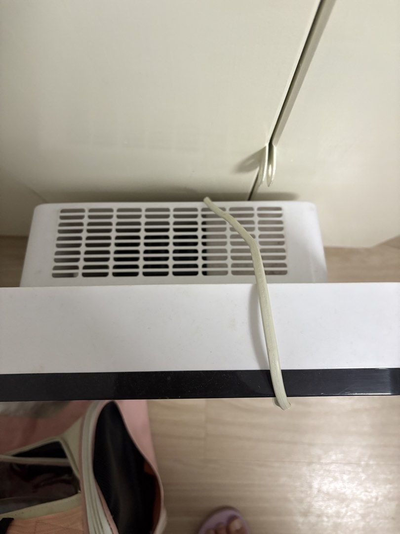 White Air Purifier with Control Panel (Category: Air Purifiers & Dehumidifiers) located in Caloocan City. Submitted by Limsoc (Listing ID 1441746249, Image 2). Description: - White air purifier with a sleek black control panel. - Key functions: Sleep mode, Purify, Smoke-free, Timer, and Ionizer. - Comes with a power cord. - Effectively cleans your air for a healthier environment. - Proven to work well..