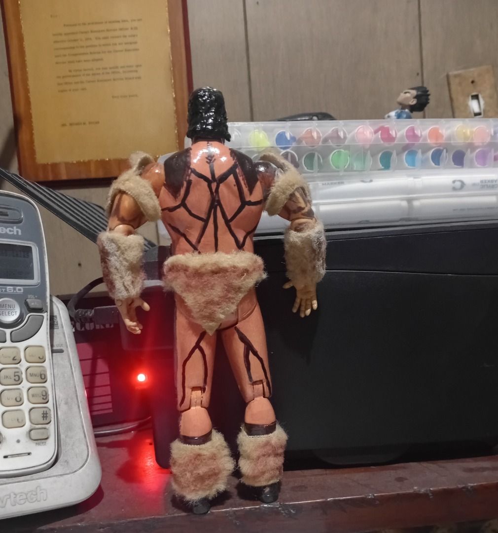 WWE Jakks Giant Gonzalez custom figure (Category: Figurines & Statues) located in Manila. Submitted by paksiwtokwa.paksiwtokwa (Listing ID 1441726201, Image 3). Description: For sale WWE Jakks Pacific Giant Gonzalez customized action figure 3d printed head. Painted body. With fabric fur 2500php Location: project 8 Q.C..