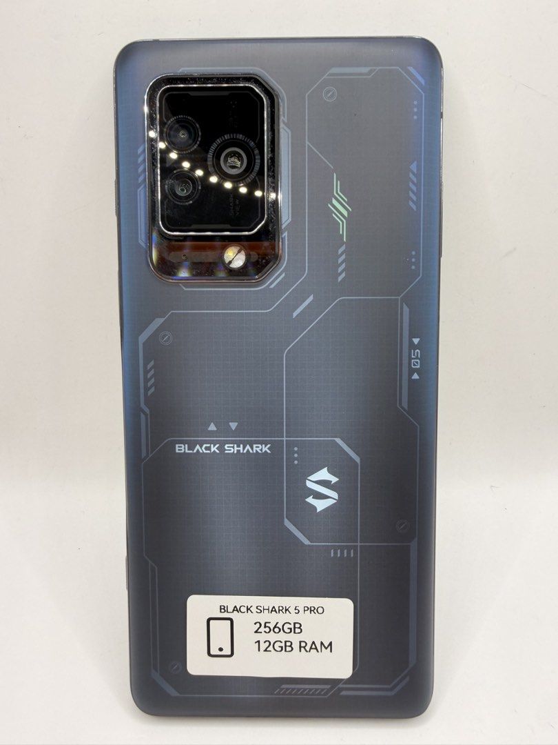 Xiaomi Black Shark 5 Pro Stellar Black 256GB (Category: Xiaomi) located in Singapore. Submitted by nextmobilephone (Listing ID 1441661805, Image 1). Description: - Ready for immediate sale $$$PAYMENT ACCEPT$$$ * Grab pay Later **Grab pay * Cash * CDC voucher * Paynow * SG life Can visit our shop for more information NextGen Mobile Phone 513 Tampines Central 1 , #01-156 Singapore 520513 (Next to TAMPINES CPF BUILDING).