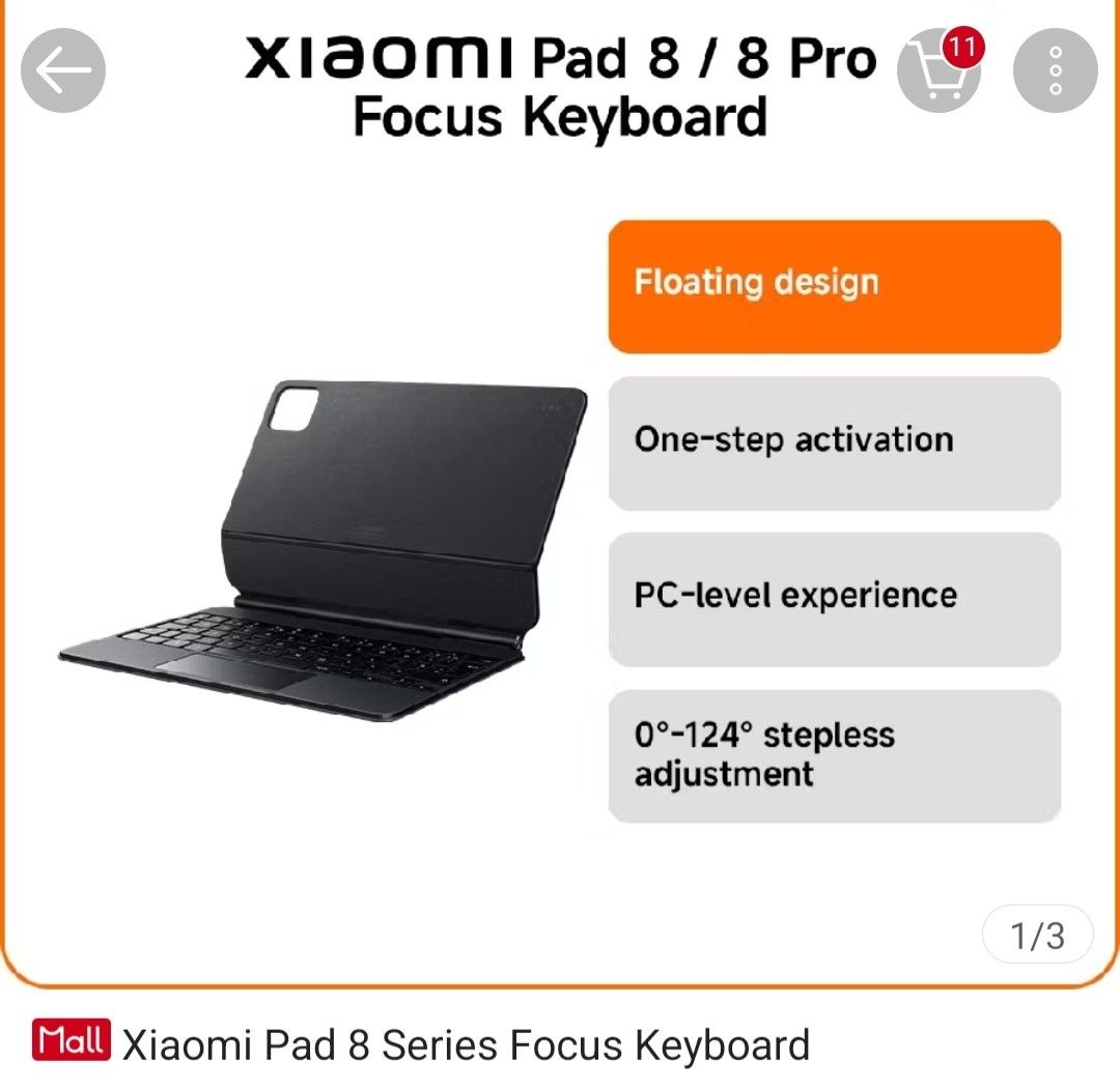 Xiaomi Pad 8 series Focus Keyboard472552642540349440