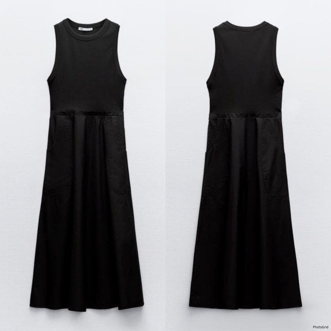 Zara Black Combination Midi Dress Size Small (Category: Dresses) located in Quezon City. Submitted by cabs. (Listing ID 1441596072, Image 1). Description: Size Small on tag LAST PRICE POSTED.