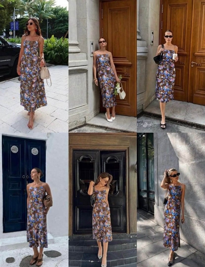 ZARA BNWT Printed Poplin Dress (Category: Dresses) located in Mexico. Submitted by jadepreloved.239 (Listing ID 1441701514, Image 2). Description: Zara Printed Poplin Dress BNWT HQ! super prettyy Small on tag.