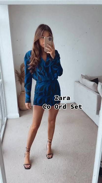 Zara set (Category: Sets or Coordinates) located in Valenzuela. Submitted by andreaa1 (Listing ID 1441698486, Image 1). Description: Top: XS (used once) Skirt: Medium (never worn) .
