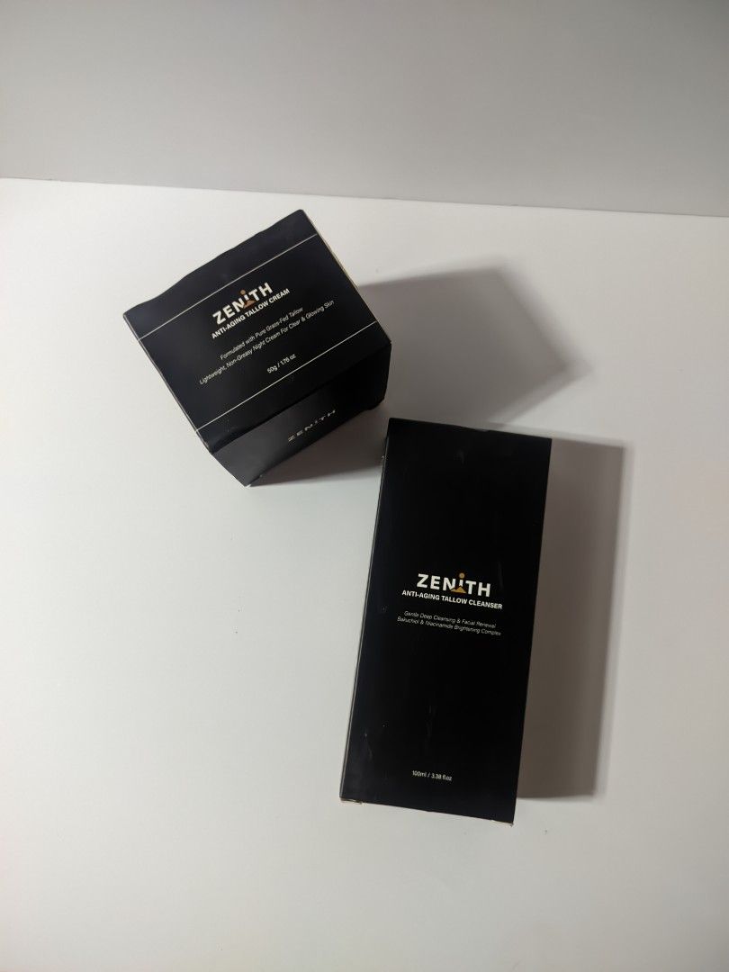 ZENITH Anti Aging Tallow Cream & Cleanser Set (Category: Men's Grooming) located in Los Banos. Submitted by sesa.im (Listing ID 1441667506, Image 1). Description: 1.4k original price opened only.