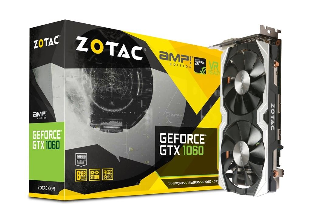ZOTAC GeForce GTX 1060 AMP! Edition 6GB Graphics Card