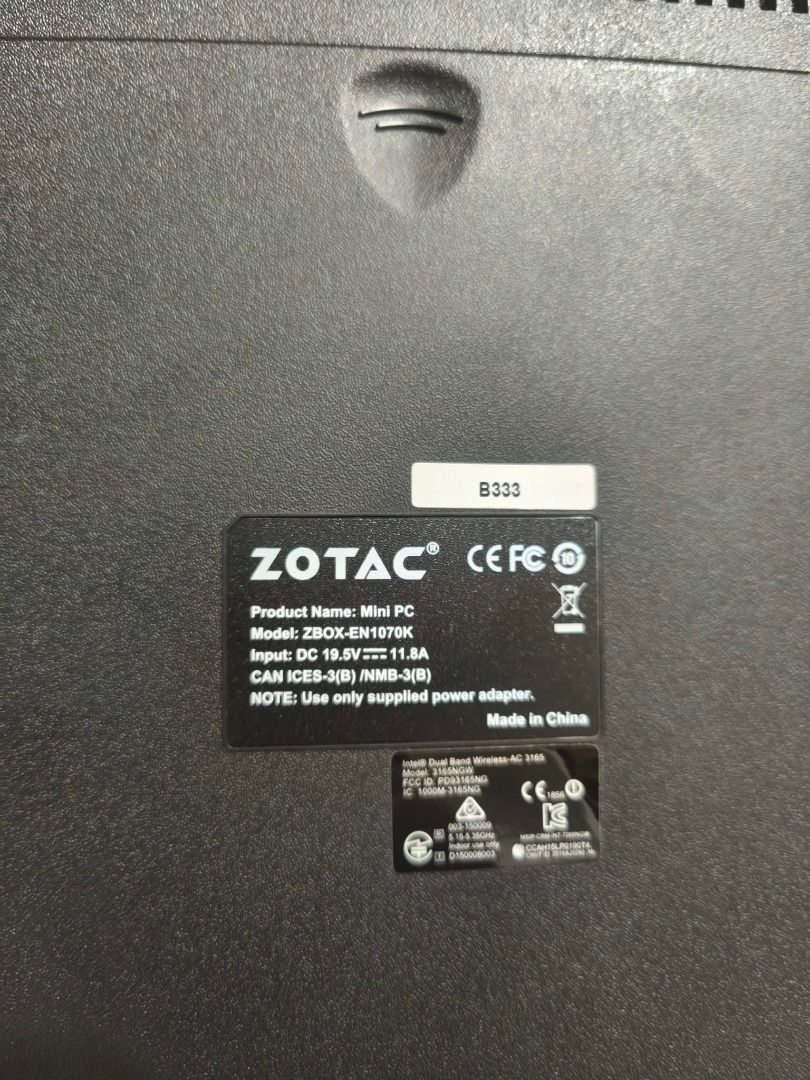ZOTAC ZBOX-EN1070K Mini PC (Category: Desktops) located in Caloocan City. Submitted by newwind-b5f6 (Listing ID 1441612397, Image 1). Description: - ZOTAC ZBOX-EN1070K Mini PC - Compact, small form factor design - Ideal for Home Theater PC (HTPC) or basic desktop setup - Includes original power adapter - Comes with two driver CDs - Ready for its new owner.