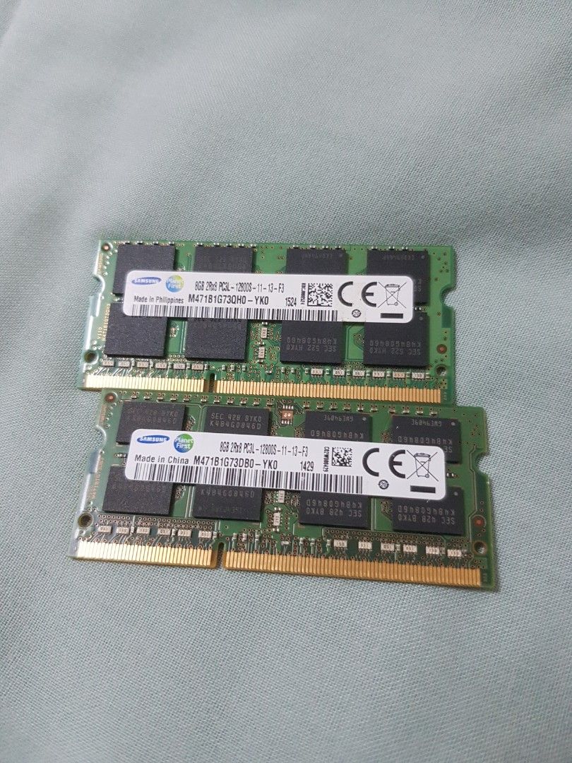 2x 8gb DDR3 SODIMM Laptop RAM Modules