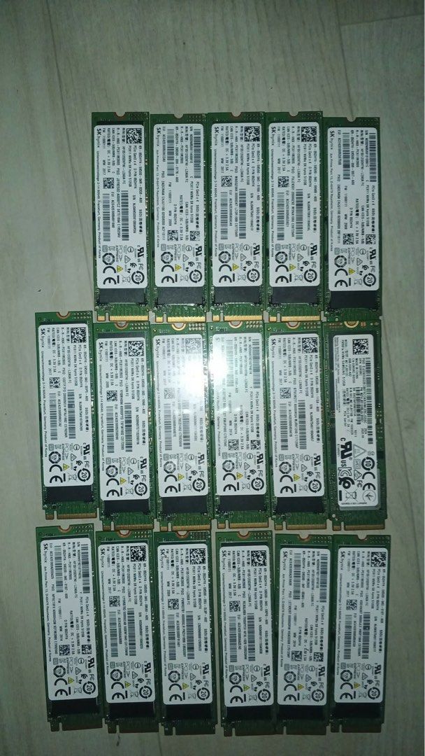 512 / 256 NVMe SSD M.2 2280 (Category: Computer Parts) located in Manila. Submitted by trvpspxt (Listing ID 1446795020, Image 1). Description: - SK hynix NVMe SSDs for sale - M.2 2280 form factor - Perfect for PC and laptop storage upgrades - All units appear to be in good working condition - Contact me for further details or inquiries.