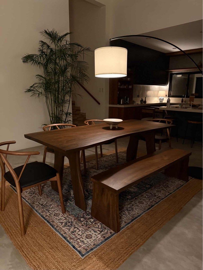 Acacia - Dining/Work Table/Bench (Category: Tables & Sets) located in Quezon City. Submitted by gooddealsph (Listing ID 1446821854, Image 1). Description: Dining/Work Table or custom ACACIA (one piece live edge/straight) with Hairpin or Tubular metal legs or custom acacia wood legs (price tbd) NO CHAIRS included! Size guide & prices: Custom size: Price TBD 48-54”x18-24”x2” starts at 7,000php 48-54”x26-30”x2” (4-6seater) - starts at 12,000php 60-8