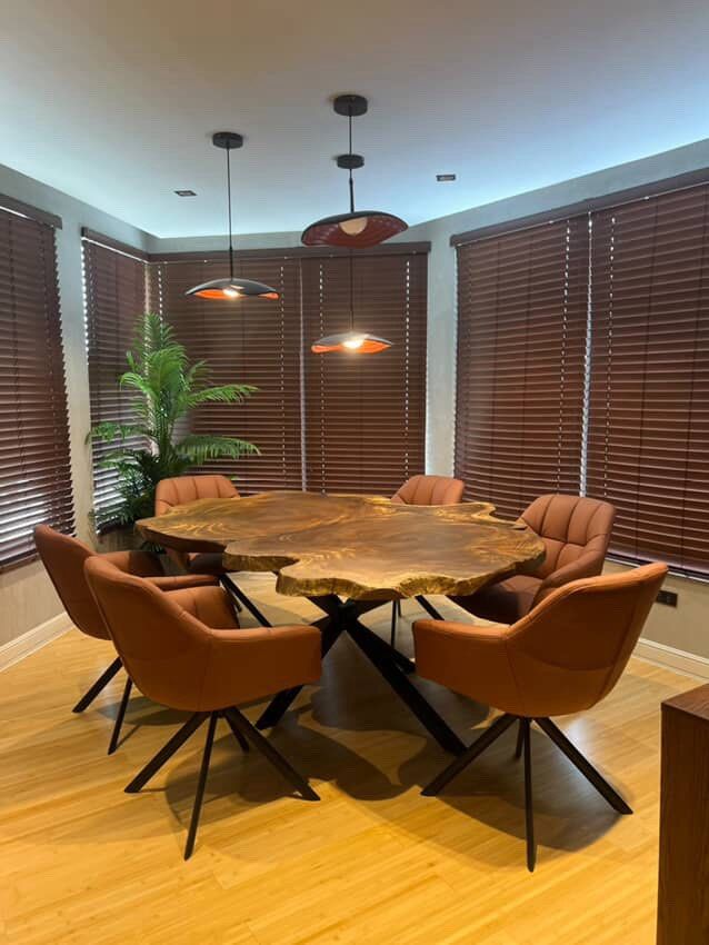 Acacia - Dining/Work Table/Bench (Category: Tables & Sets) located in Quezon City. Submitted by gooddealsph (Listing ID 1446821854, Image 2). Description: Dining/Work Table or custom ACACIA (one piece live edge/straight) with Hairpin or Tubular metal legs or custom acacia wood legs (price tbd) NO CHAIRS included! Size guide & prices: Custom size: Price TBD 48-54”x18-24”x2” starts at 7,000php 48-54”x26-30”x2” (4-6seater) - starts at 12,000php 60-8