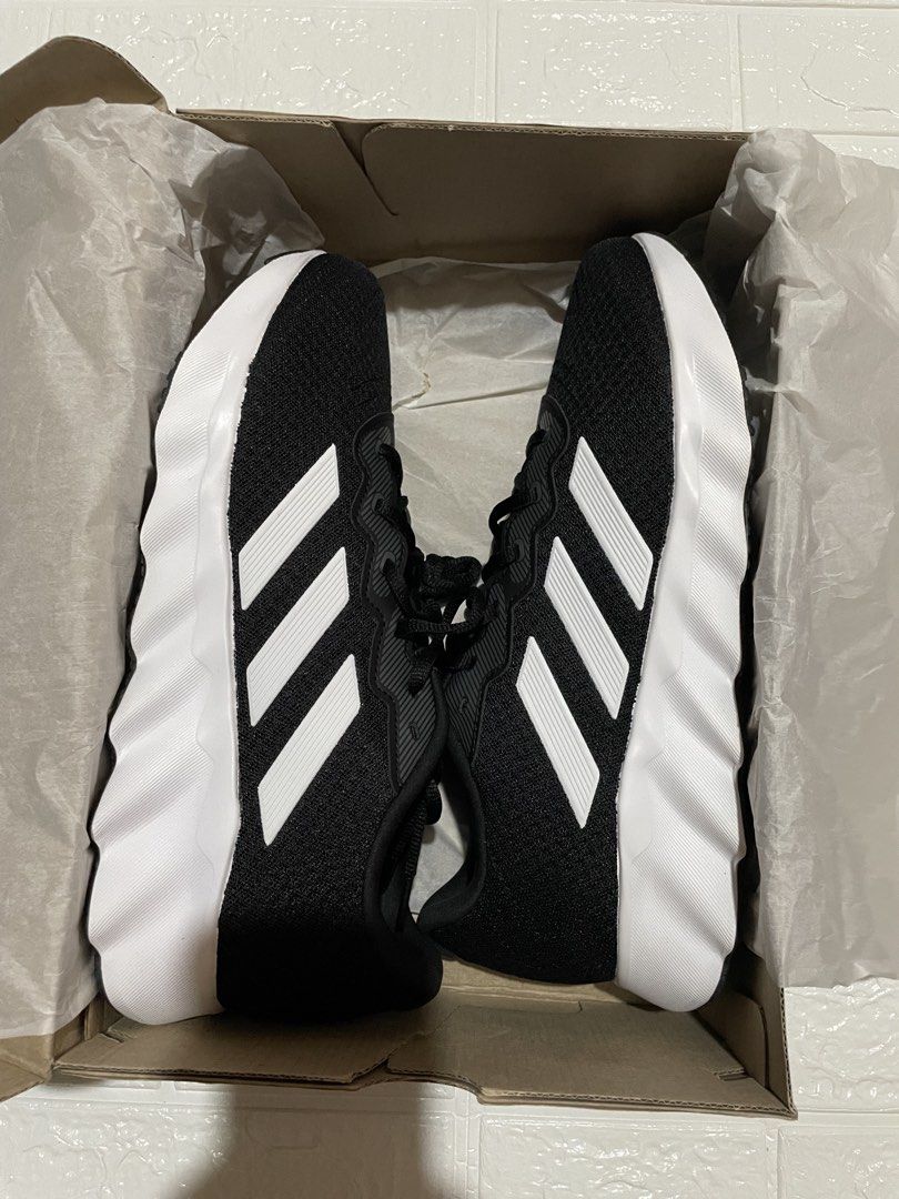 ADIDAS SWITCH MOVE U Running Shoes (Core Black / Cloud White) - Size US 11 (Category: Sneakers) located in Marilao. Submitted by clear_out_closet (Listing ID 1446822358, Image 3). Description: Item Details: 👇 • Brand: Adidas • Model: Switch Move U • Style Code: ID5253 • Color: Core Black / Cloud White • Size: US 11 / UK 10.5 / FR 45.3 / JP 290 •Category: Running / Performance Sportswear • Material: Mesh upper • Condition: Brand new with original