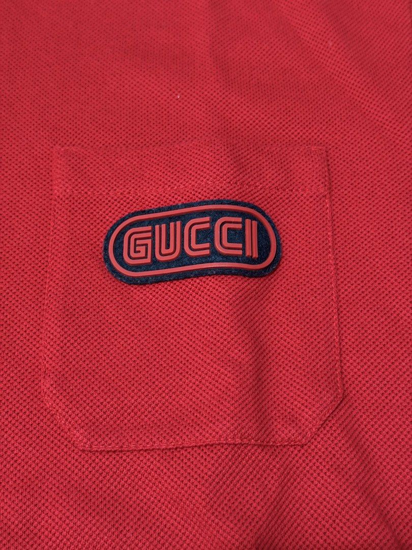 Authentic Gucci Polo Shirt (Category: Tshirts & Polo Shirts ) located in Paranaque City. Submitted by decluttering.rightnow (Listing ID 1446862252, Image 2). Description: ⚠️ PLEASE READ ALL THE DETAILS THOROUGHLY ⚠️ Brand: Prada Item: Polo Shirt Size on Tag: Large Width: 20” Length: 27” Issue: None Note: Personal item bought brand new not thrifted Terms & Conditions * 100% Authentic unless stated otherwise. Money-back guarantee. * First come, fir